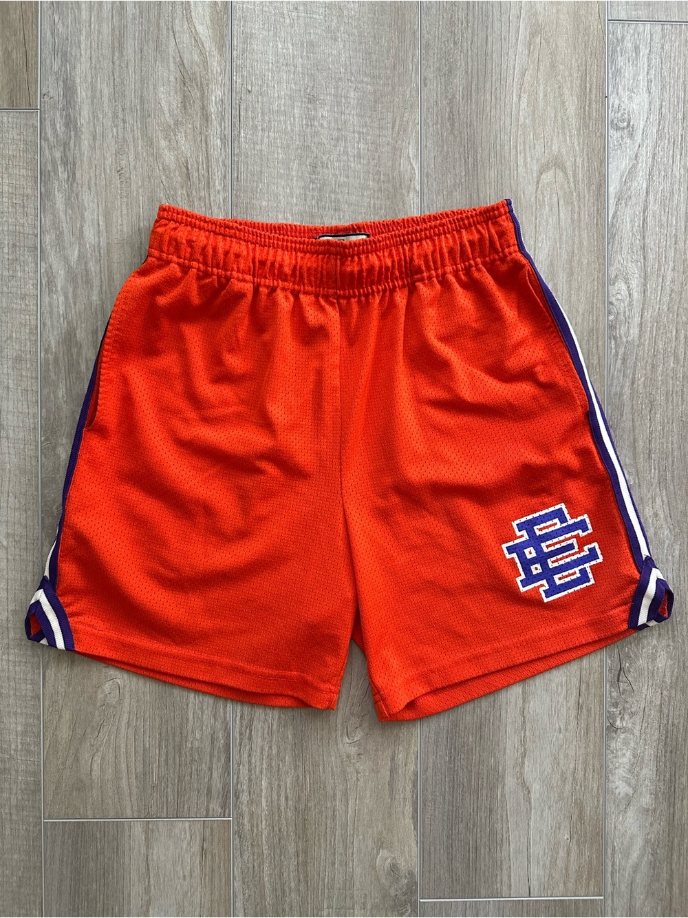 Eric Emanuel EE Basic Shorts ‘Orange Royal Purple Stripe’